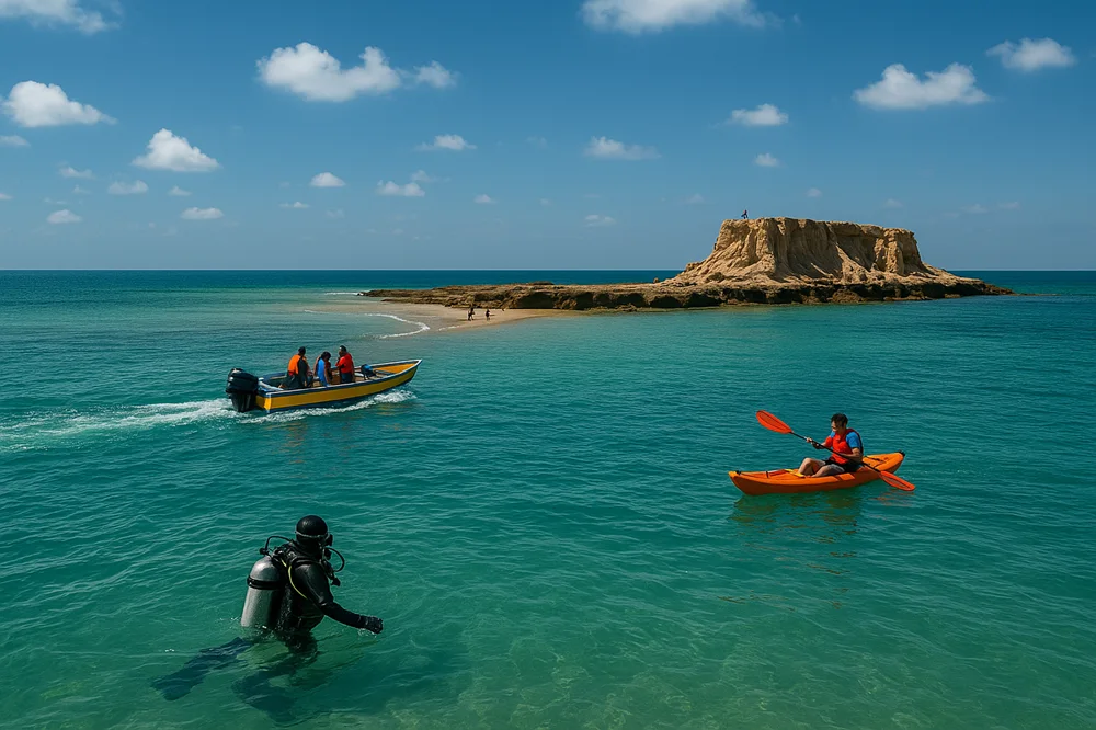 تفریحات قشم؛ غواصی، قایق‌سواری و بازدید از جزایر ناز