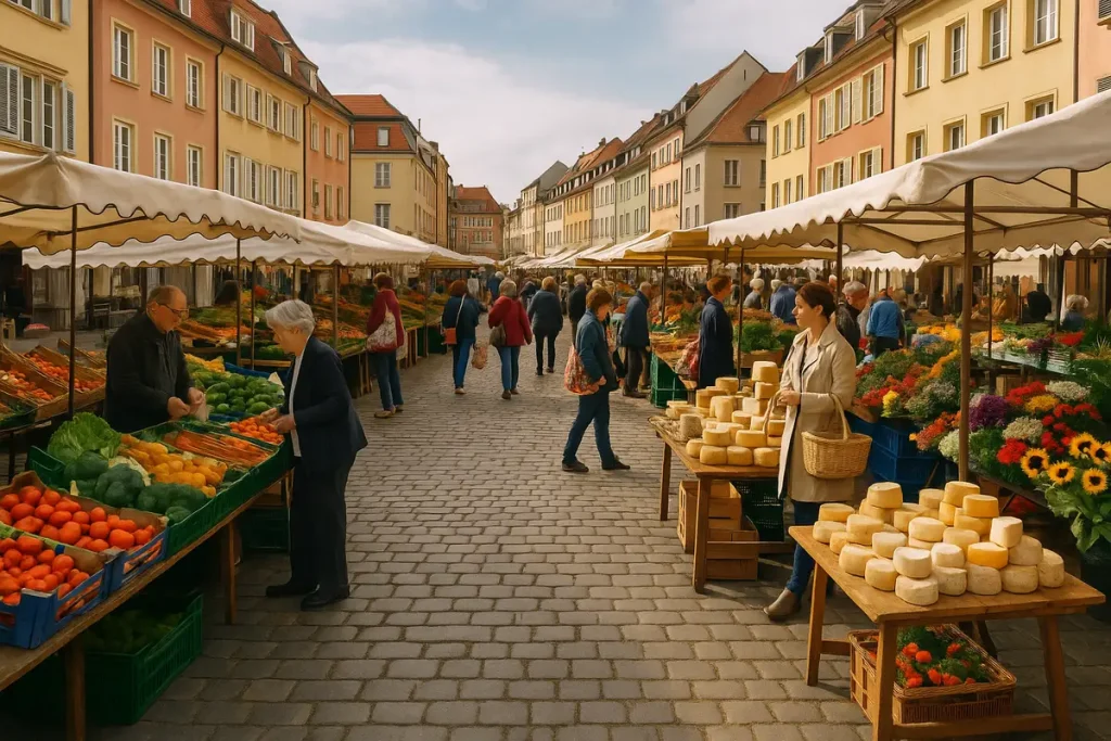 بازارهای محلی اروپا تجربه زندگی روزمره مردم