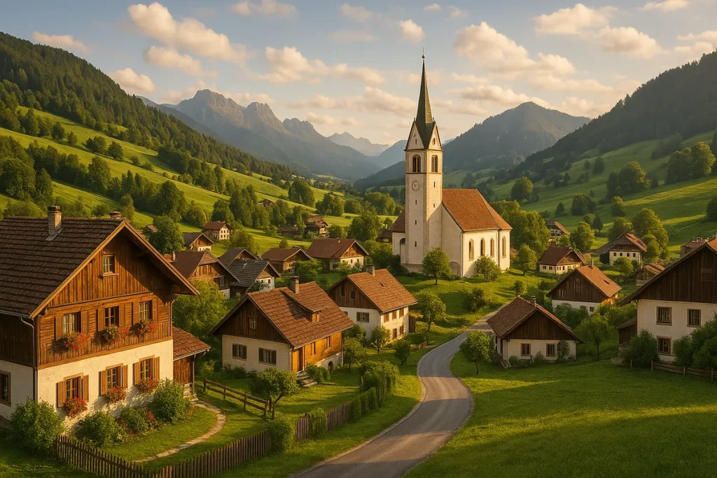 دهکده‌های اروپا تجربه زندگی آرام و سنتی