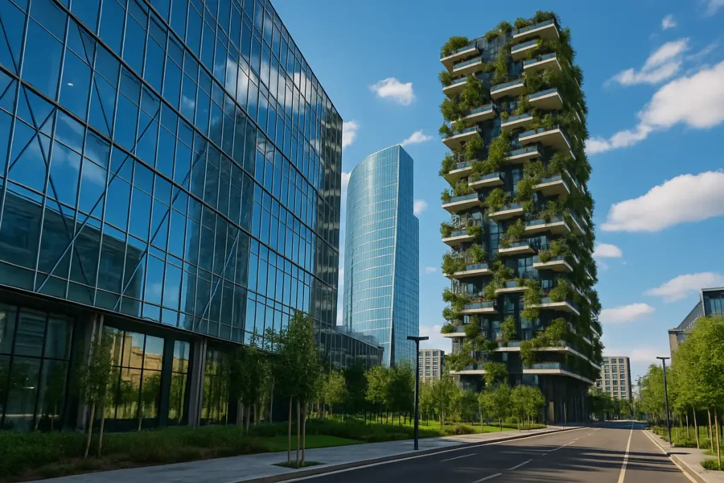 معماری مدرن اروپا برج‌های شیشه‌ای یا بناهای پایدار؟