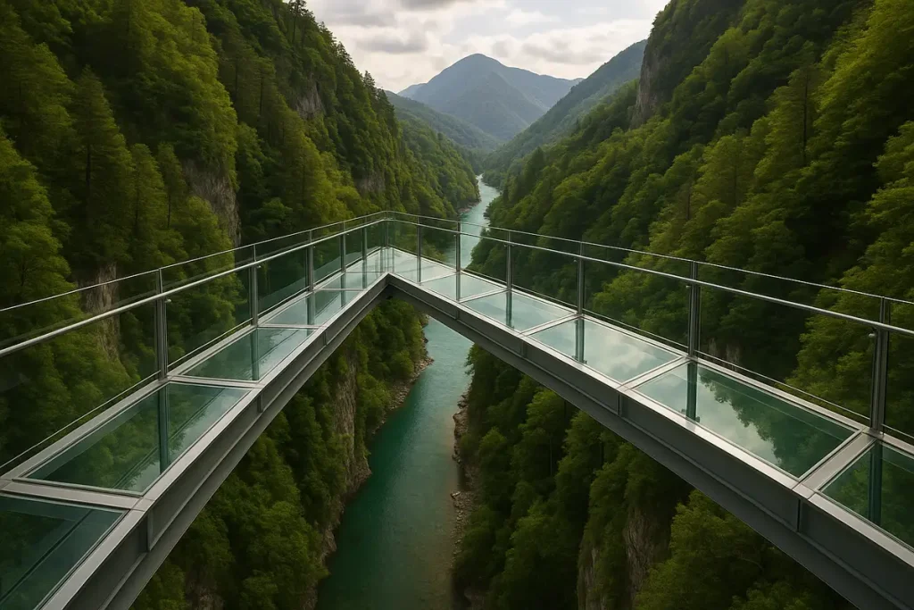 پل‌های شیشه‌ای اروپا معماری مدرن در دل طبیعت