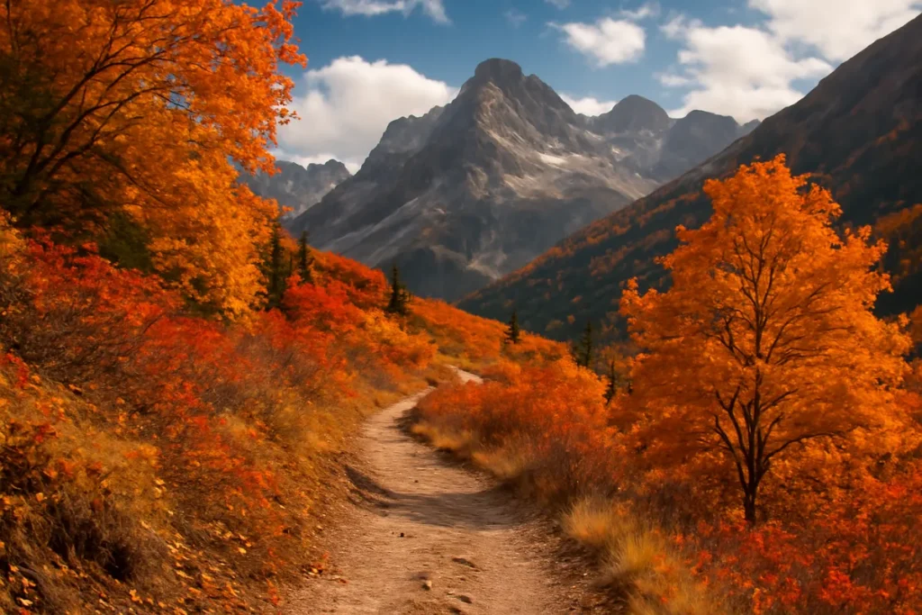 پاییز در کوهستان بهترین مسیرهای پیاده‌روی در فصل رنگ‌ها