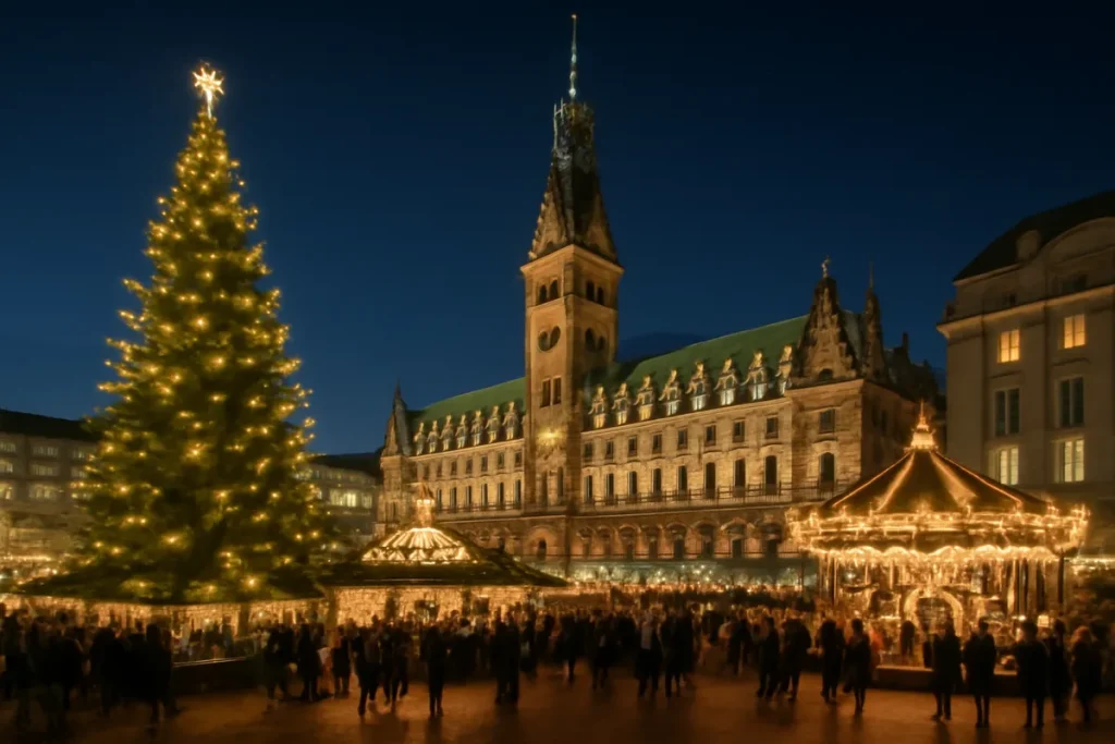 کریسمس در آلمان جشن‌ها و بازارهای شگفت‌انگیز در هامبورگ